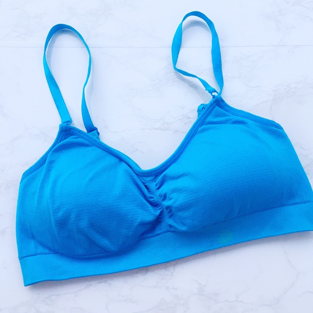 New Balance Blue Sport Bra Size Small